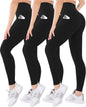 Blisset 3 Pack High Waisted Leggings for Women with Pockets Soft Active Compression Pants for Yoga Running & Daily Wear