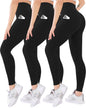 Blisset 3 Pack High Waisted Leggings for Women with Pockets Soft Active Compression Pants for Yoga Running & Daily Wear