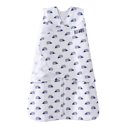 HALO 100% Cotton Sleepsack Swaddle, 3-Way Adjustable Wearable Blanket, TOG 1.5, Baby Blue, Newborn, 0-3 Months