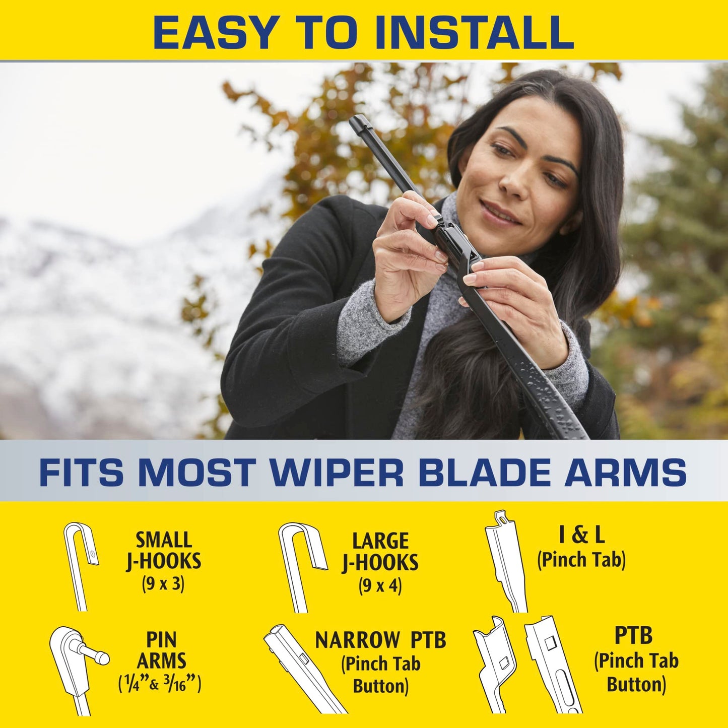 Rain-X 810348 Repellency Water Repellent Wiper Blades, 26" & 16" Windshield Wipers, All Weather Streak-Free for Enhanced Visibility w/Water Repellency Formula [Amazon Exclusive]