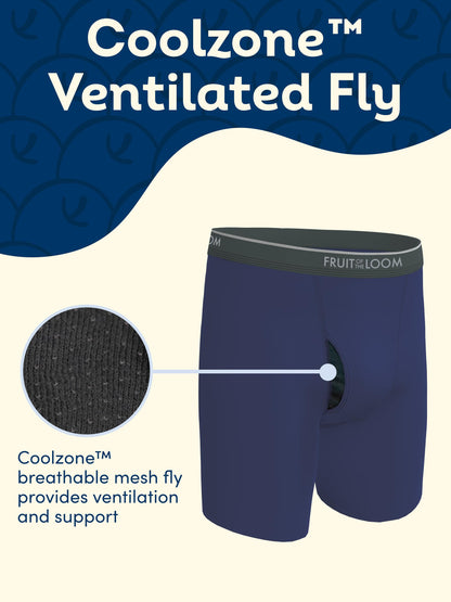 Fruit of the Loom Men's Coolzone Boxer Briefs, Moisture Wicking & Breathable