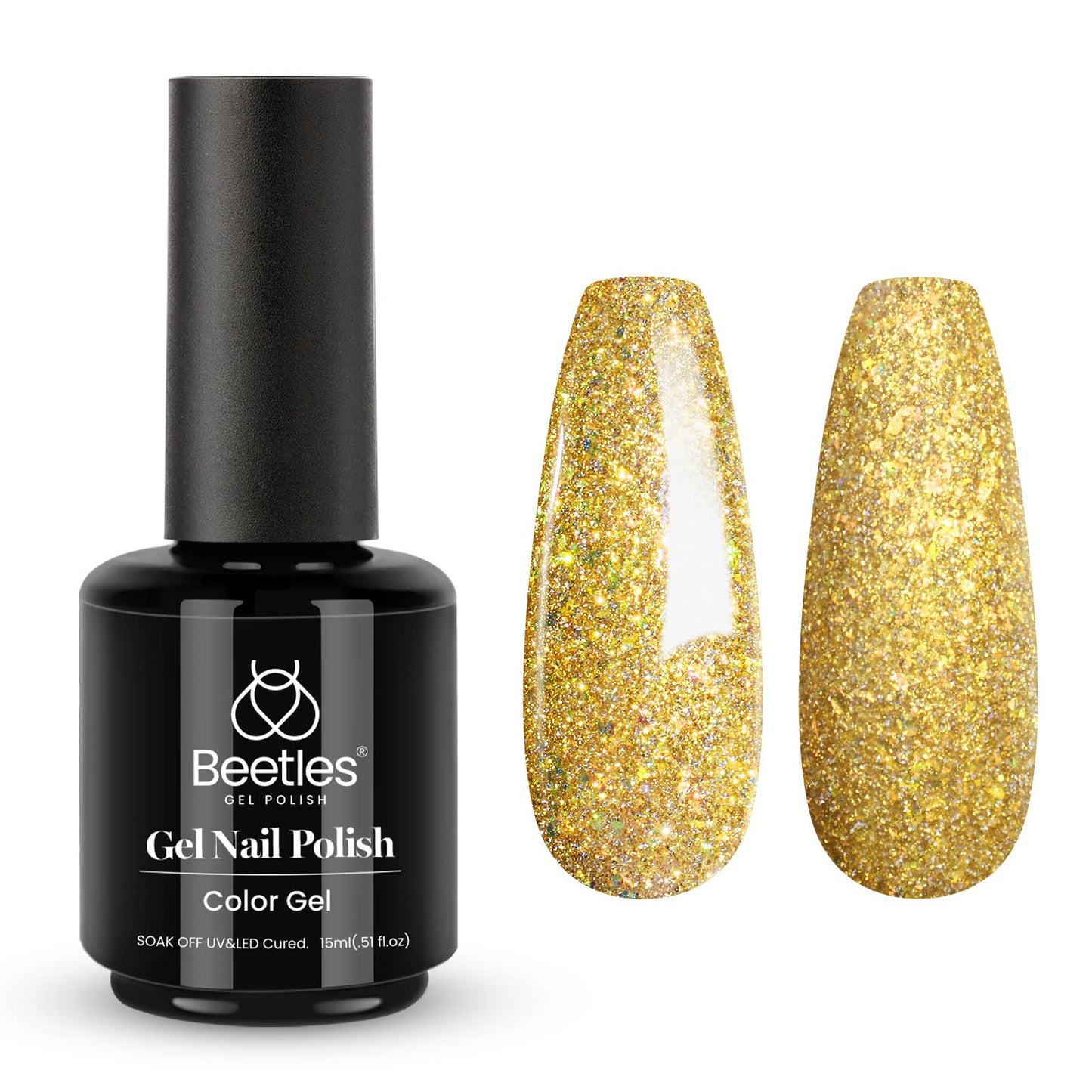 Beetles Purple Gel Nail Polish, 1 Pcs 15ml Purple Gel Polish