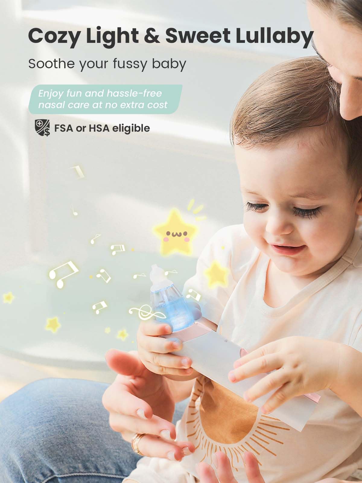 GROWNSY Nasal Aspirator for Baby, Electric Nose Sucker, Powerful Suction