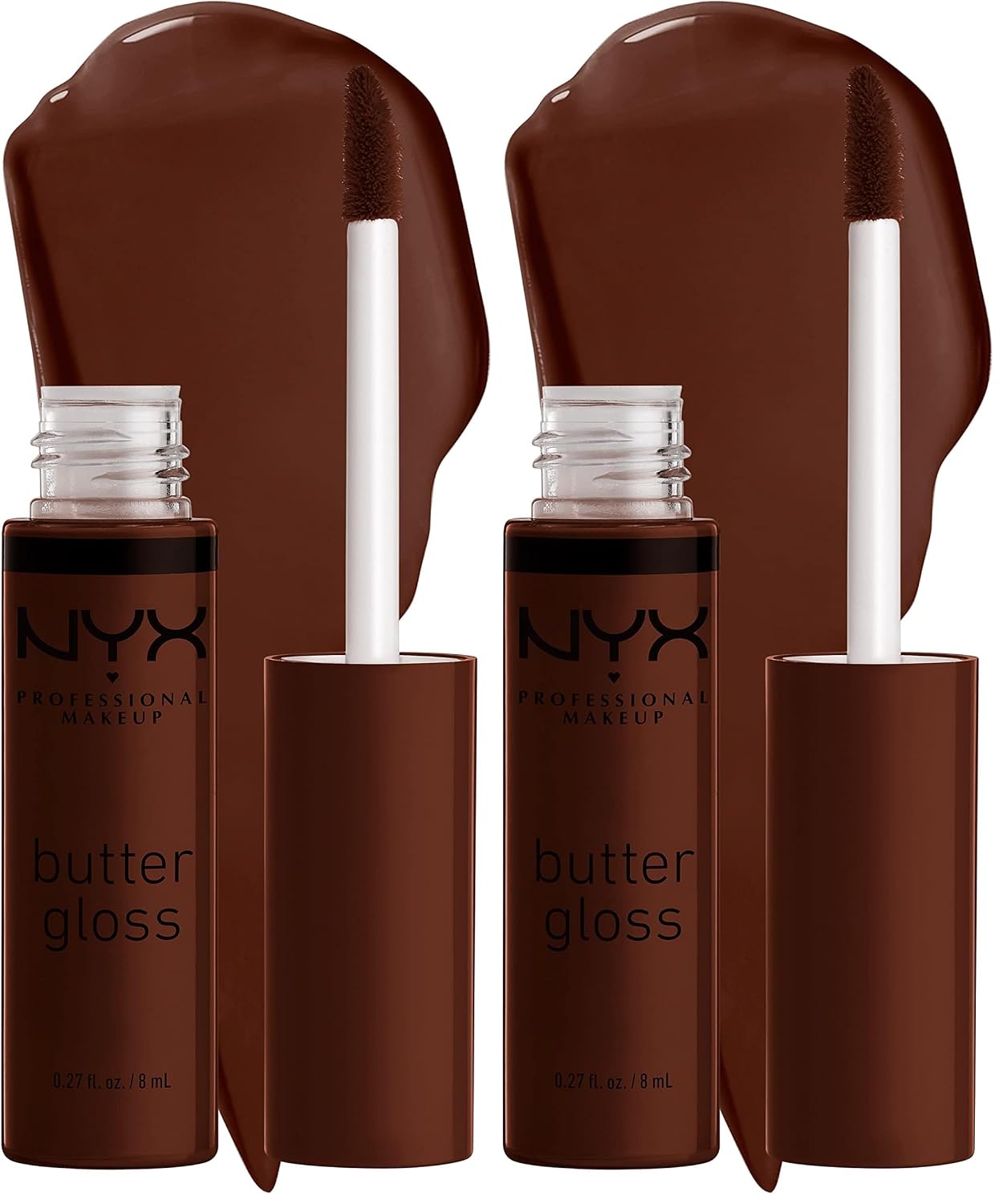 NYX PROFESSIONAL MAKEUP Butter Gloss, Non-Sticky Lip Gloss - Praline (Deep Nude)