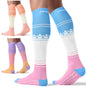 FITRELL 3 Pairs Compression Socks for Women and Men 20-30mmHg-Circulation Support Socks
