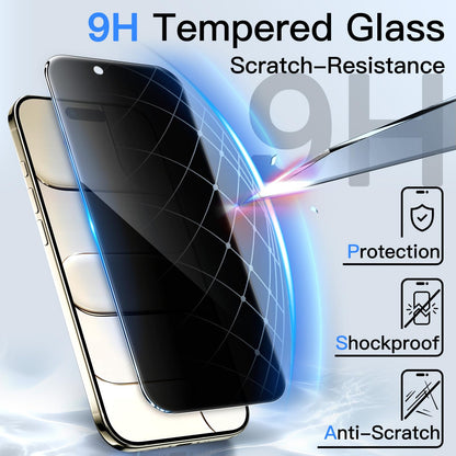 JETech Privacy Screen Protector for iPhone 17 Pro Max, 2-Pack