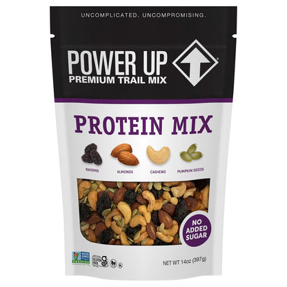 Power Up Trail Mix, Mega Omega Trail Mix, Non-GMO, Vegan, Gluten Free, No Artificial Ingredients, Gourmet Nut, 14 Ounce Bag