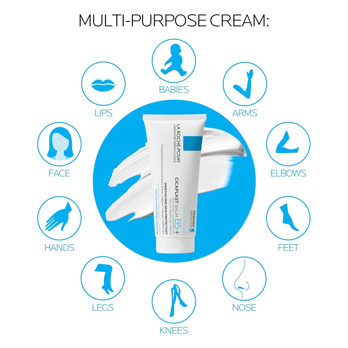 La Roche-Posay Cicaplast Balm B5, Barrier Repair Cream for Dry Skin