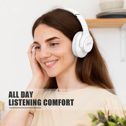 KVIDIO Bluetooth Headphones Wireless Over Ear Headsets 65H Playtime