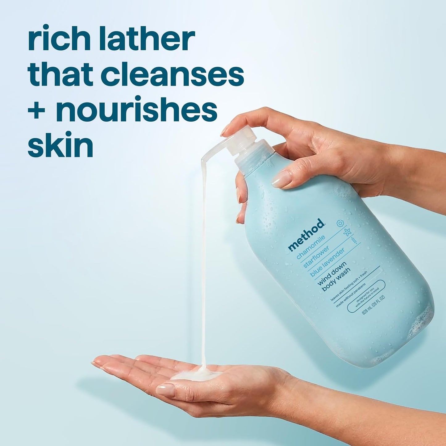 Method Body Wash, Island Mist-Leaves Skin Feeling Soft & Moisturized, Made Without Parabens, Notes of Hibiscus, Mango Nectar & Passion Fruit, 28 fl oz