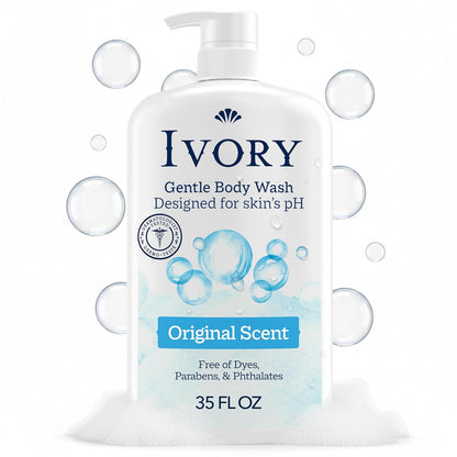 Ivory Body Wash Designed for the Whole Family, Jojoba Scent, 35 oz