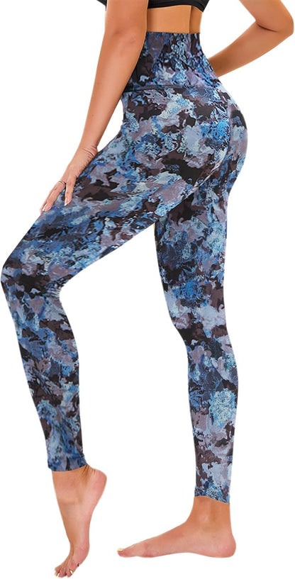 TNNZEET High Waisted Leggings for Women - No See Through Tummy Control Cycling Workout Yoga Pants with Pockets Reg & Plus