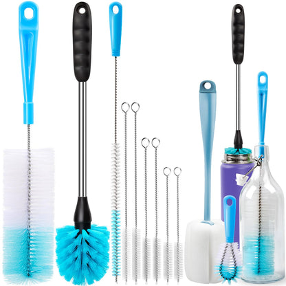 Holikme Bottle Brush Tube Cleaning Lab Set with Long Handle,White
