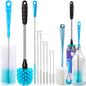 Holikme Bottle Brush Tube Cleaning Lab Set with Long Handle,White