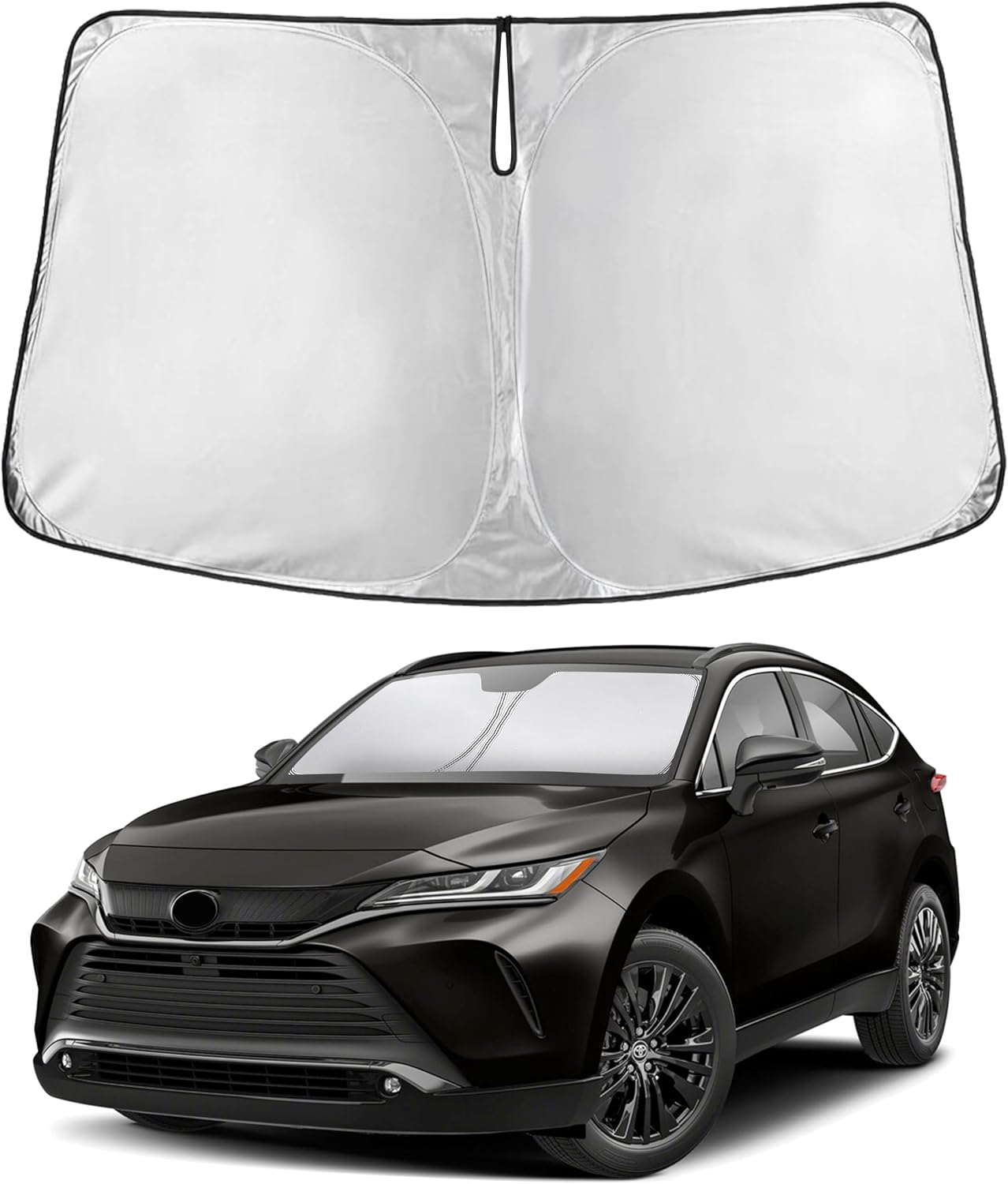 Econour Car Windshield Sun Shade, Front Window Sun Blocker for SUVs,Sedan