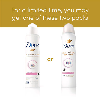 Dove Invisible Antiperspirant Dry Spray Clear Finish 3PK 3.8 oz
