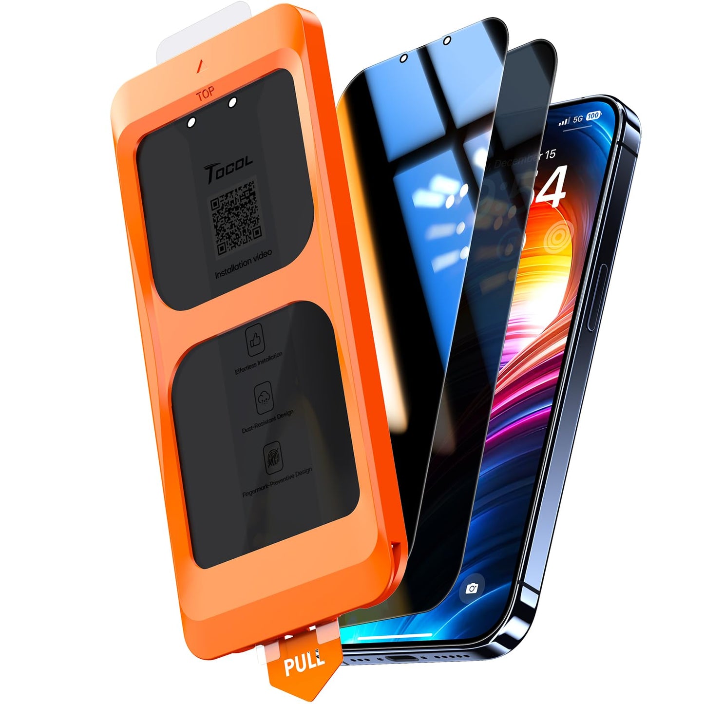TOCOL for iPhone 17 Pro Max Screen Protector, Clear