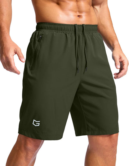 G Gradual Men's Athletic Running Shorts with 2 Zipper Pockets 7"/ 5"/ 9"