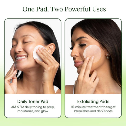 JIYU Toning Polish Pads - Korean Skincare for Dark Spots, Wrinkles & Dull Skin - Hydrating Facial Treatment with Snail Mucin, Niacinamide, Peptides & Centella - 2-Pack, 200 Pads