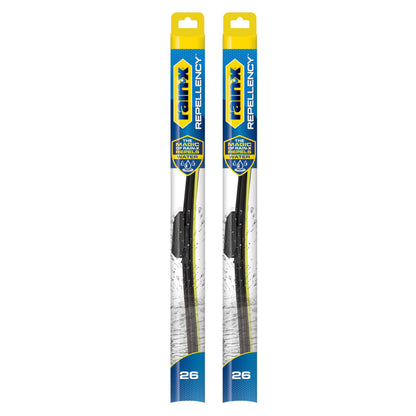Rain-X 810348 Repellency Water Repellent Wiper Blades, 26" & 16" Windshield Wipers, All Weather Streak-Free for Enhanced Visibility w/Water Repellency Formula [Amazon Exclusive]