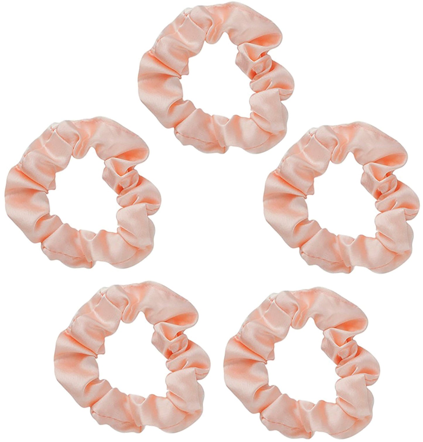 Kitsch Ultra-Petite Satin Scrunchies for Women - Eucalyptus, 6pcs