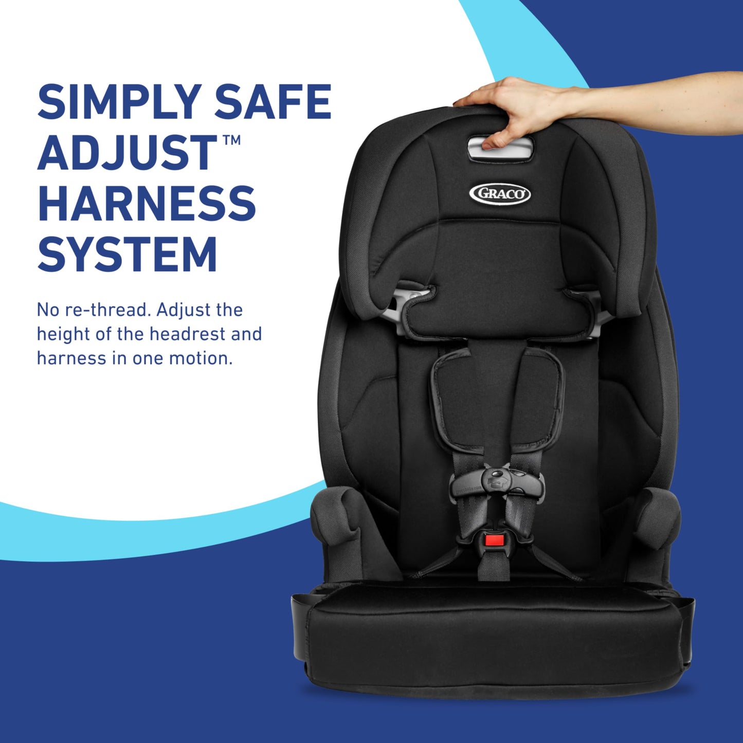 Graco® Tranzitions 3-in-1 Harness Booster Car Seat, Forward Facing Car Seat, Highback, to Backless Booster, Proof