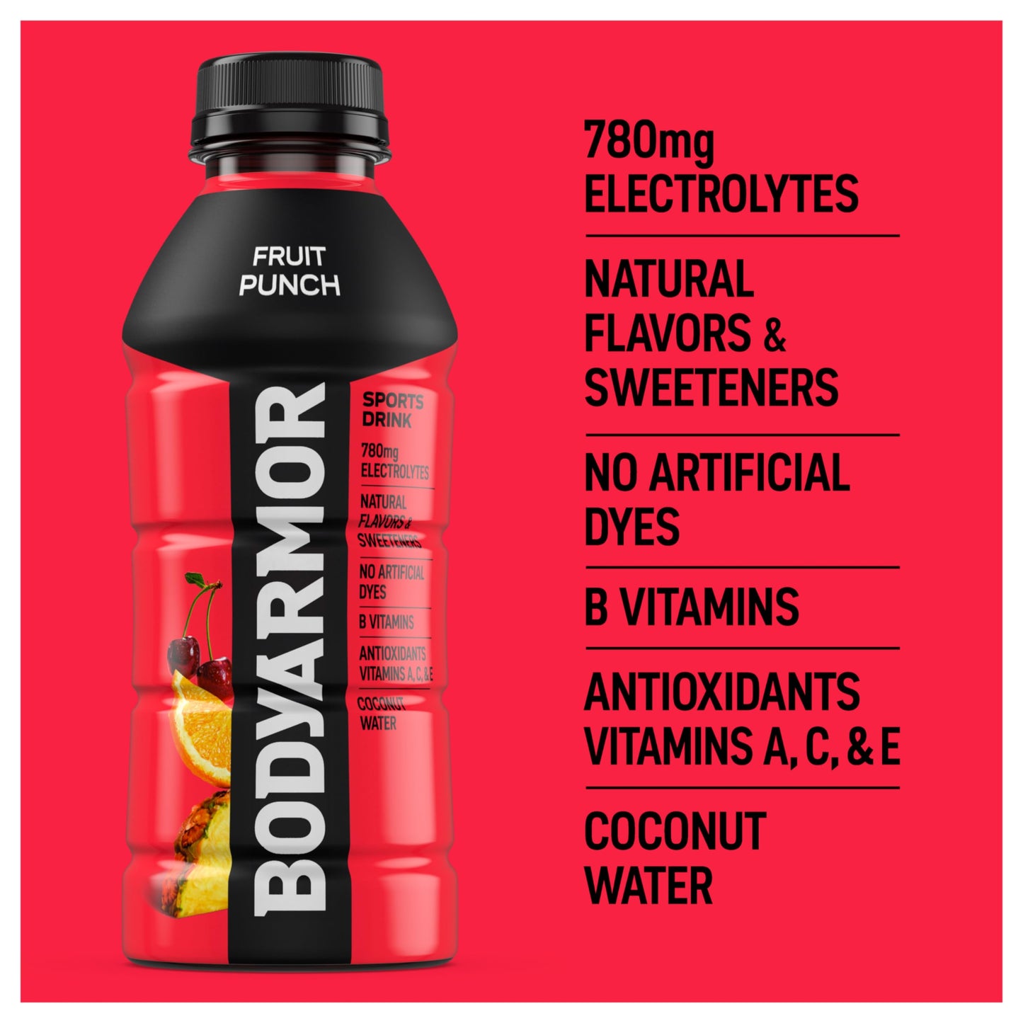 BODYARMOR Sports Drink, Strawberry Banana, Electrolyte Drink Hydration, 12 Fl Oz Bottles (8 Pack), Flavored Coconut Water with B Vitamins & Antioxidants