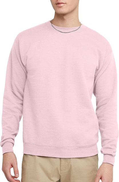 Hanes Men's Sweatshirt, EcoSmart Fleece Crewneck Sweatshirt, Big & Tall Available, 1 or 2-Pack