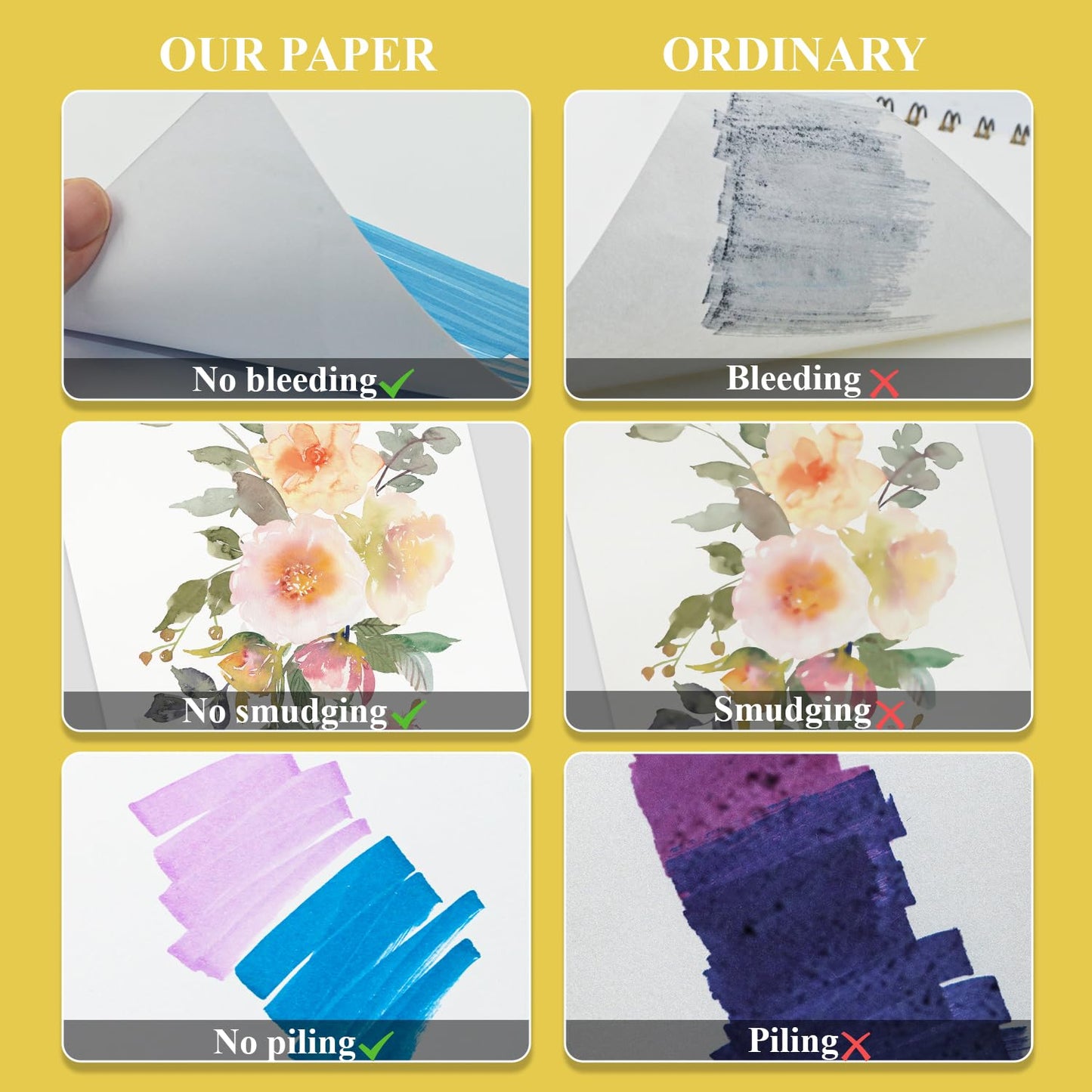 Fuxi 9" x 12" Sketch Book_Top Spiral Bound Sketchbook_100Sheets 68lb/100gsm