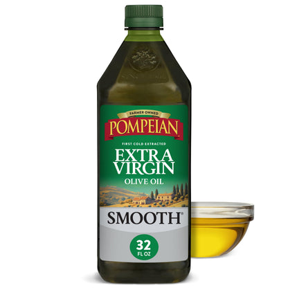 Pompeian Smooth Extra Virgin Olive Oil - 68 fl oz (2 L)