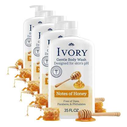 Ivory Body Wash Designed for the Whole Family, Jojoba Scent, 35 oz