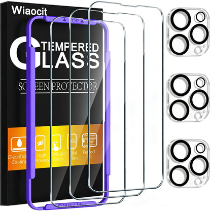 Wiaocit Tempered Glass Privacy Screen Protector for iPhone 15 Pro