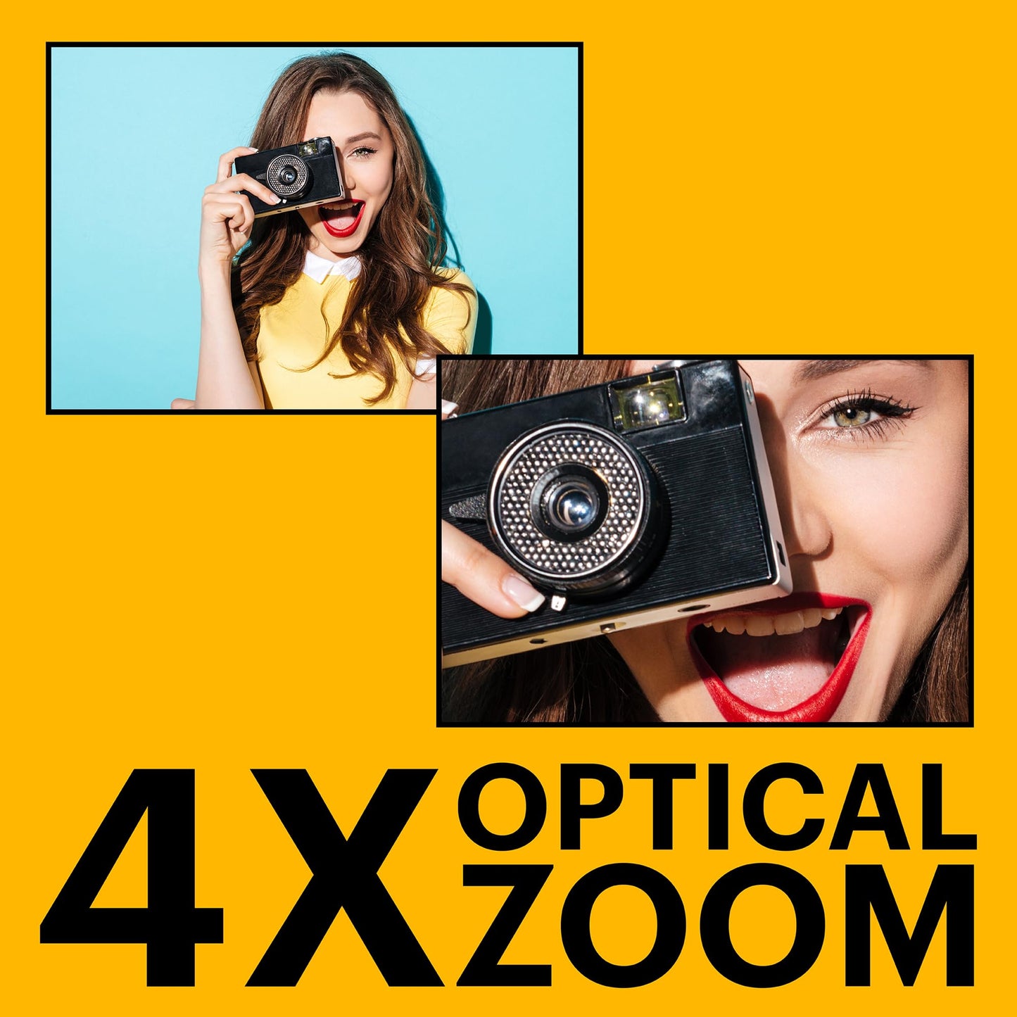 KODAK PIXPRO FZ55 16MP Compact Digital Camera, 5X Optical Zoom, Black