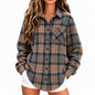 Women Oversized Plaid Flannel Shirt Long Sleeve Button Down Casual Shirt
