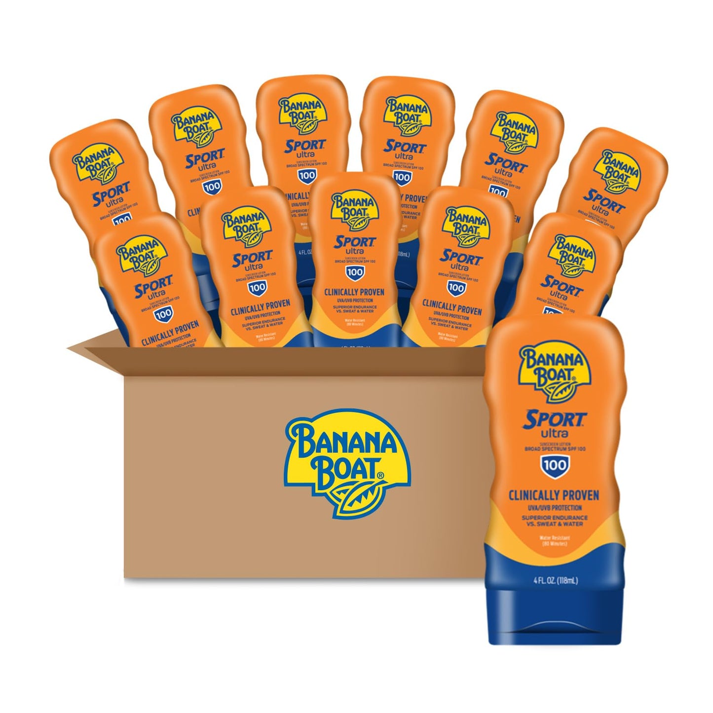 Banana Boat Sport Ultra Sunscreen Lotion SPF 30, Travel Size 3oz Twin Pack, Sweat & Water Resistant Sunblock for Active Lifestyle(Pack of 2)