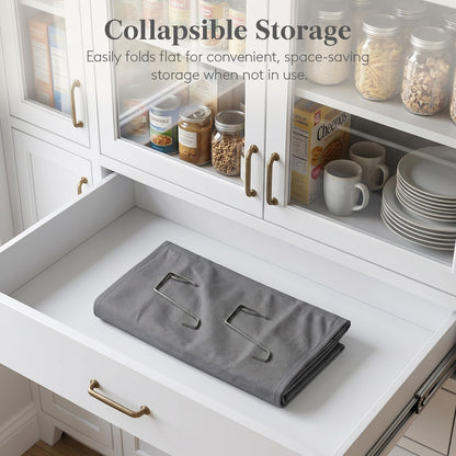 Lifewit 1 Pack Over the Door Organizer, 5 Section Hanging Storage, Beige