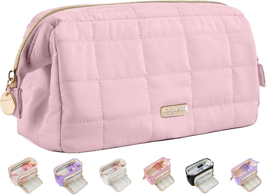 Sooez Large Pencil Case Pouch, Soft Pencil Bag with Zipper, Pen Bag