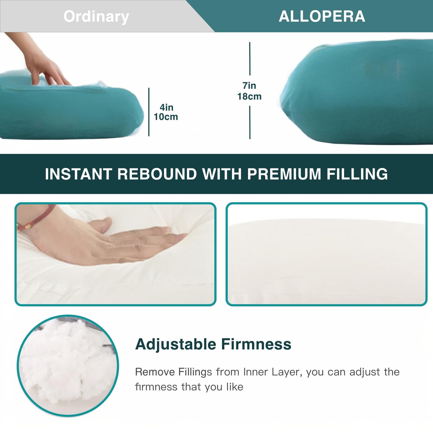 ALLOPERA Pregnancy Pillow, Full Body Maternity Pillow 57 inch, with Removable Washable Cover - Sleep Support for Legs, Back, Neck, Shoulder, HIPS, Belly, Velvet Cover-Grey-Dark Blue
