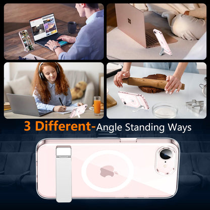 SPIDERCASE Magnetic for iPhone 17 Pro Max Case,with Kickstand,Clear
