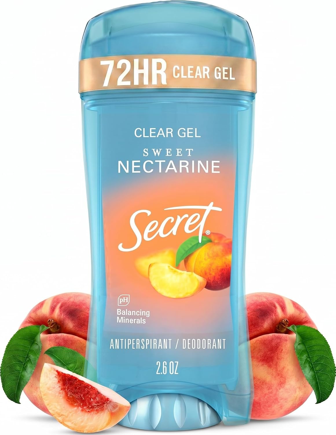 Secret Fresh Antiperspirant Deodorant for Women, 72hr Freshness on the Rocks with Pro-Hyaluronic Acid, Miami Mocktails Edition, Clear Gel, Pineapple Paradise with Pineapple & Coconut Scent, 2.6 oz