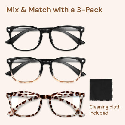 Gaoye Blue Light Glasses for Women - 3 Pack