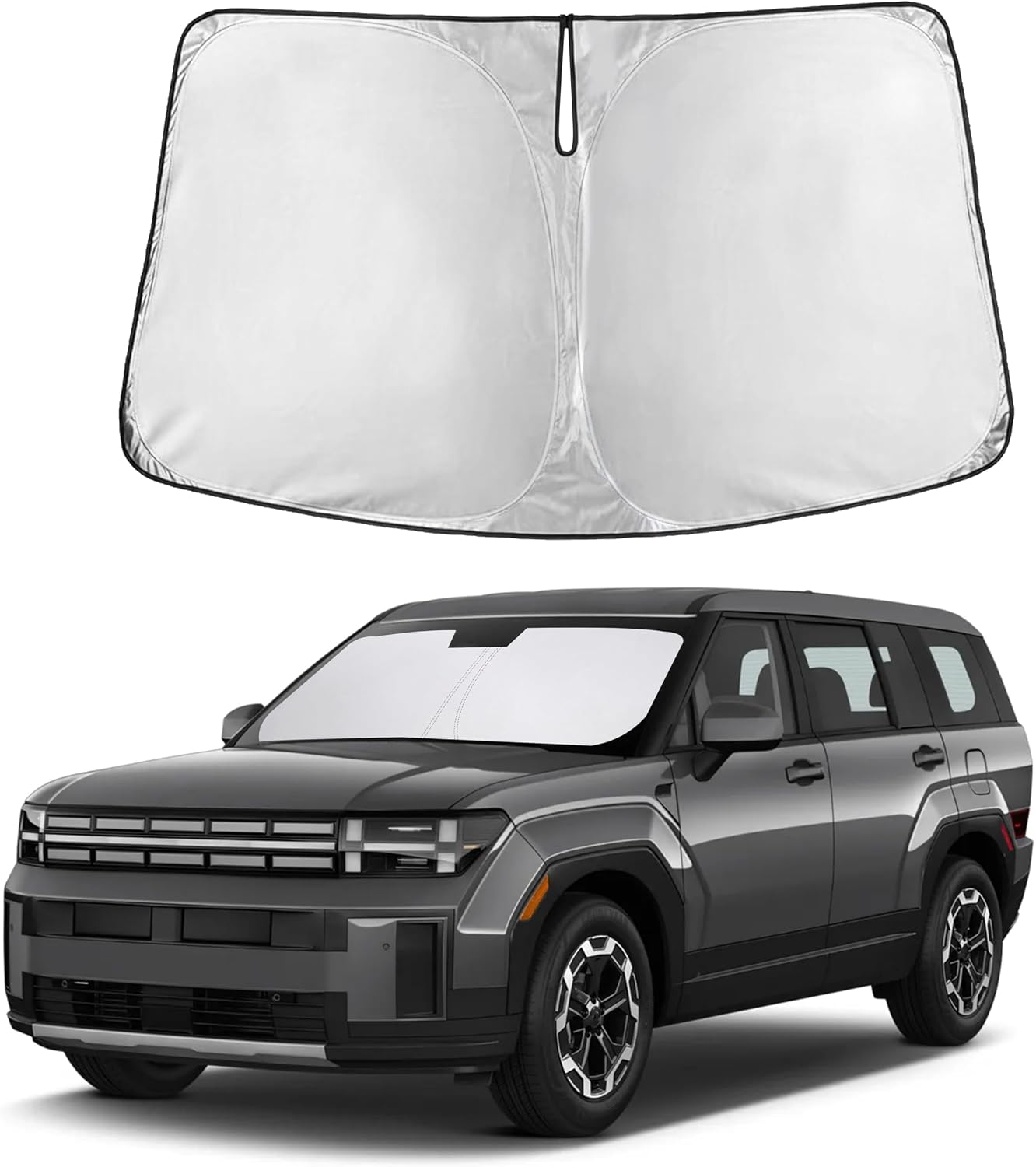 Autovir Windshield Sun Shade, 2017-2026 Tesla Model 3 & Y, 280T Visor Shade
