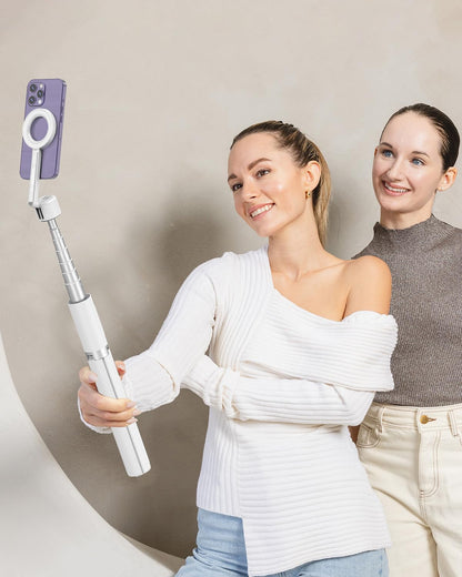 KraftGeek Magnetic Phone Tripod for iPhone, 64" Selfie Stick for Magsafe