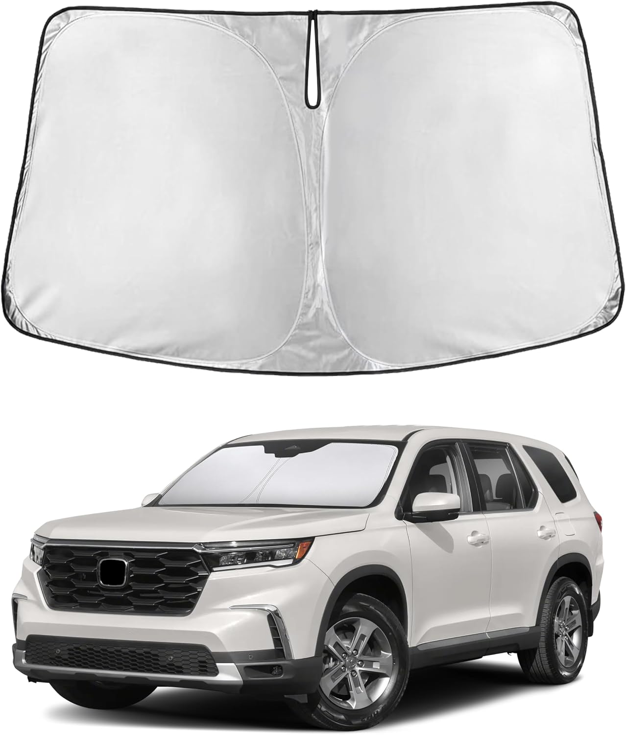 Econour Car Windshield Sun Shade, Front Window Sun Blocker for SUVs,Sedan