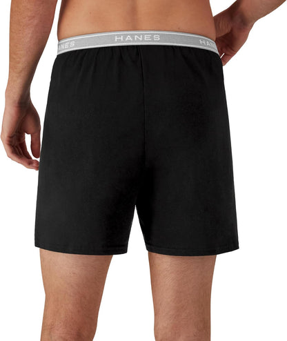 Hanes mens Underwear Boxers Pack, Cool and Breathable Cotton Underwear, Exposed and Comfortflex Waistbands, Multi-pack