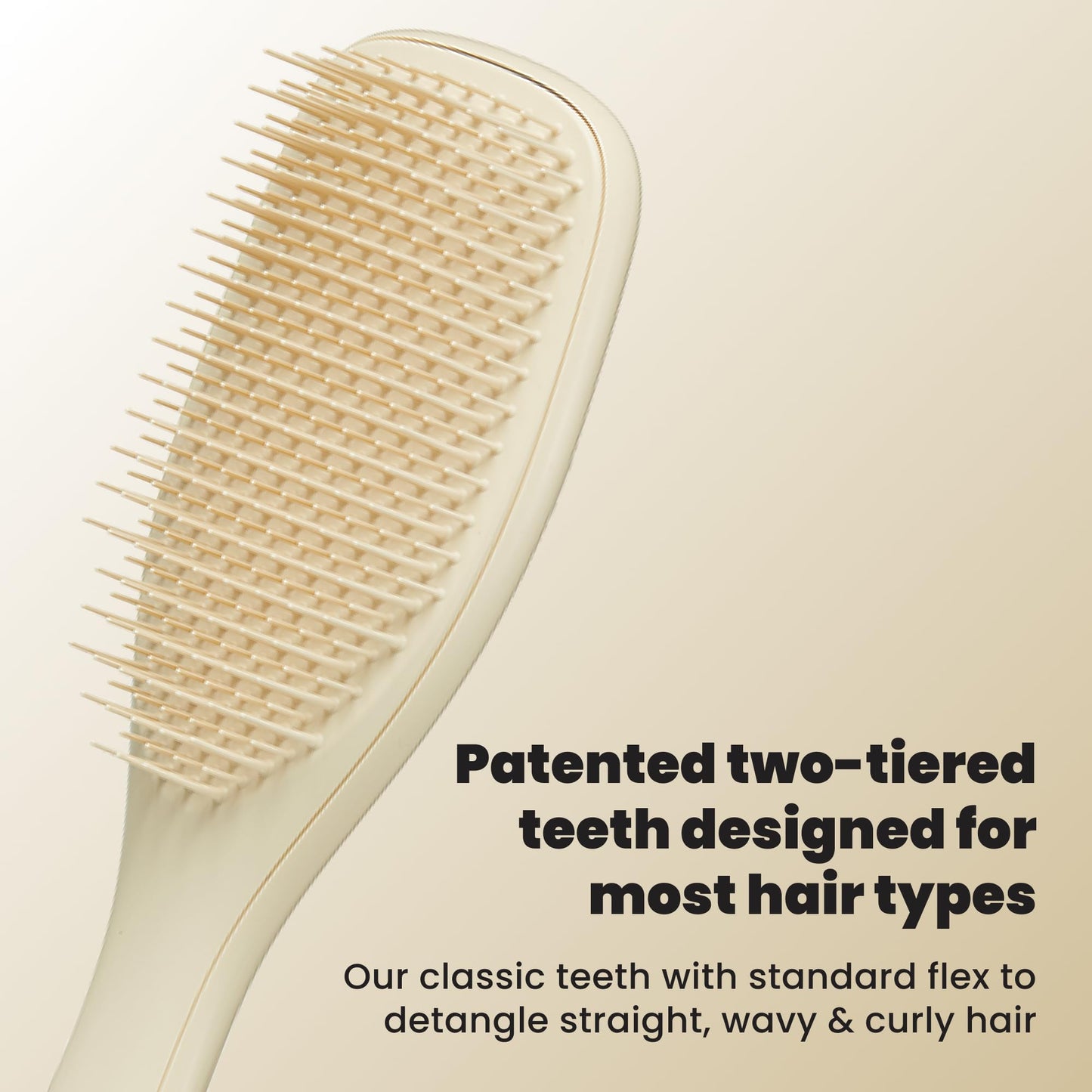 Tangle Teezer Ultimate Detangler Brush, Straight to Wavy, Liquorice Black