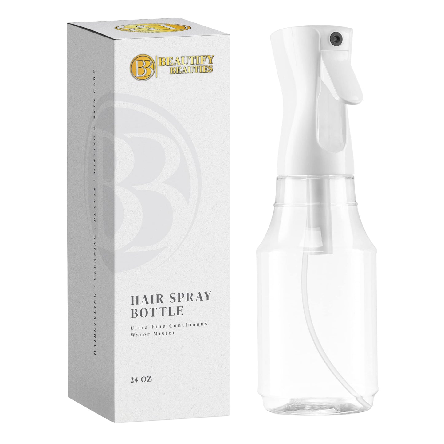 BeautifyBeauties Continuous Spray Bottle for Hair, 6..8 oz Mister Spray
