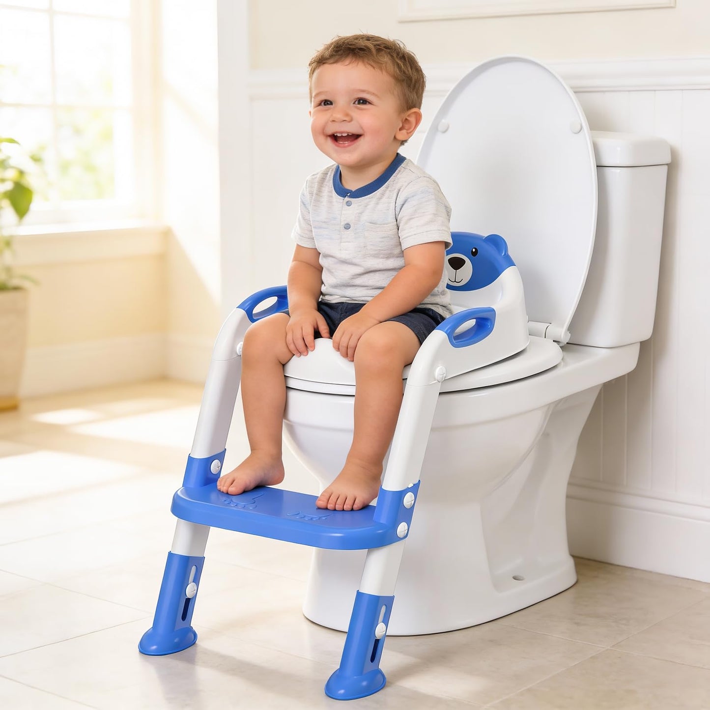 Potty Training Toilet for Toddlers, 2-in-1 Potty Training seat, Anti-Slip