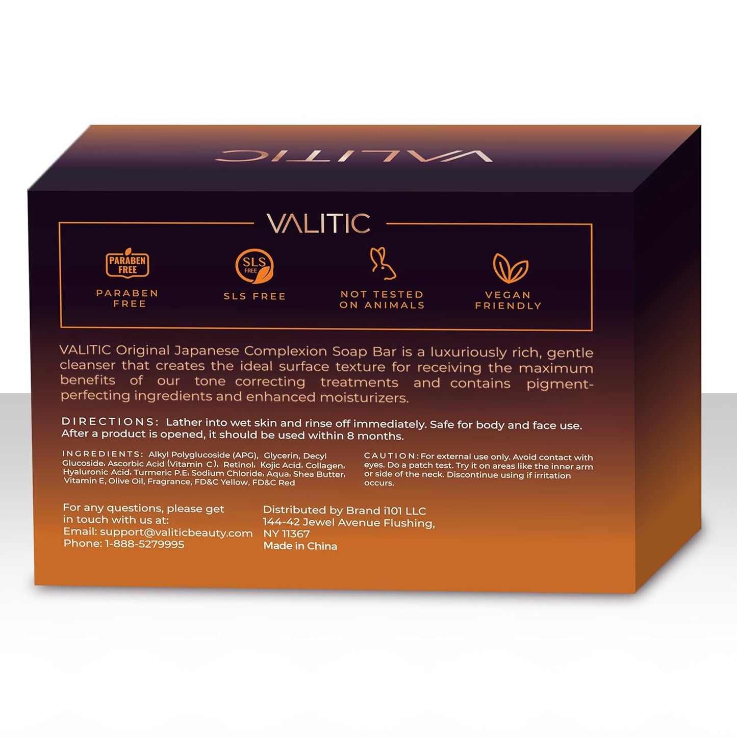VALITIC Kojic Acid Dark Spot Remover Soap Bars, Turmeric Bar Soaps 2 Pack
