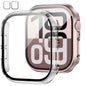 JZK Screen Protector Case for Apple Watch Series 11/10 42mm,Purple+Clear